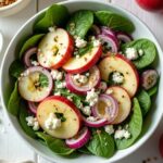apple feta spinach salad