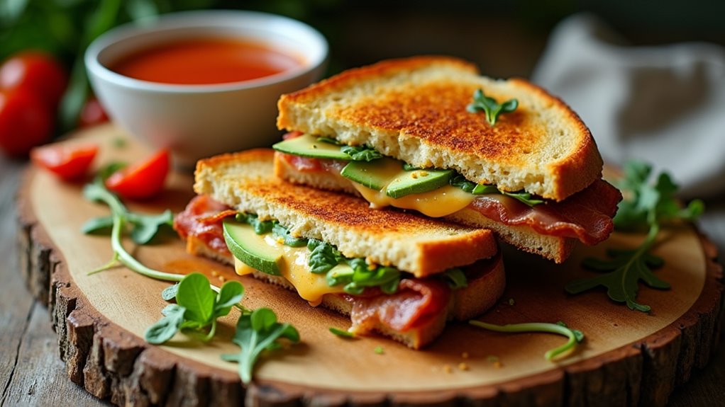 bacon avocado grilled cheese