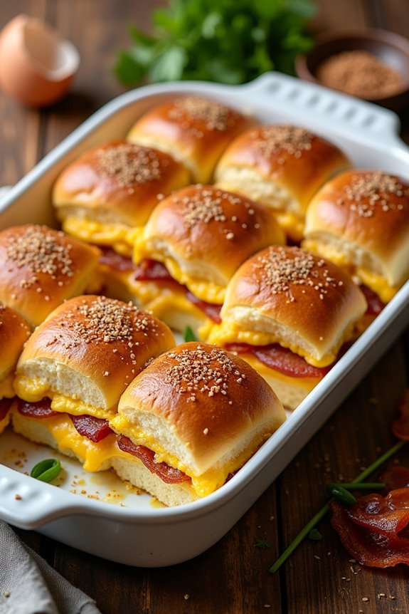 bacon egg cheese slider