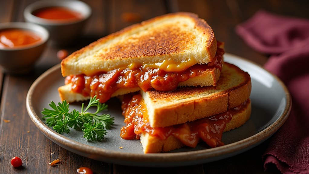 bbq chicken grilled cheese