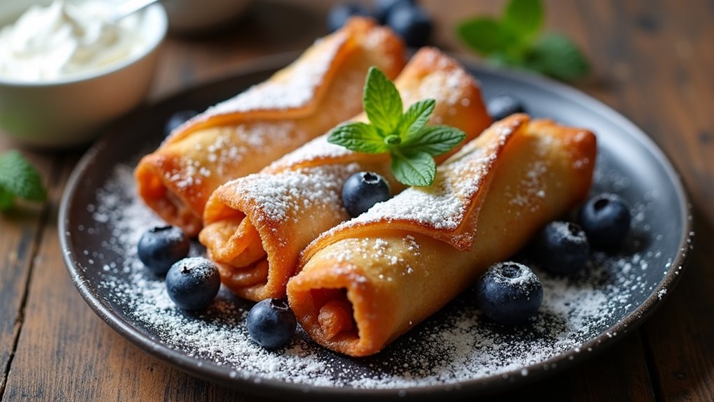 blueberry cream cheese egg rolls