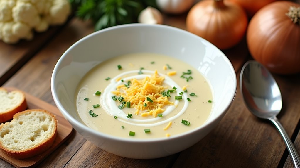cauliflower soup creamy recipe