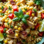 chicken corn pasta salad