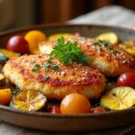 chicken parmesan with vegetables