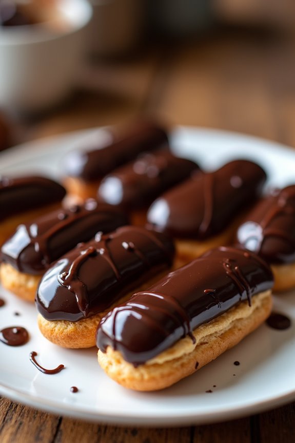 chocolate eclairs step by step