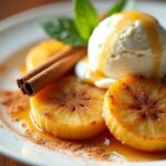 cinnamon sweetened fried bananas
