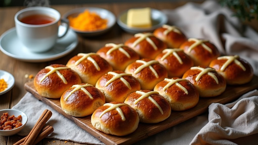 classic hot cross buns