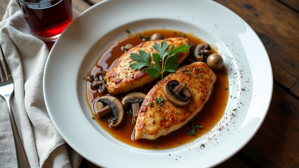 cozy chicken marsala dish