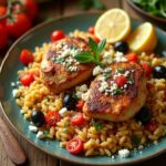 cozy chicken orzo dish