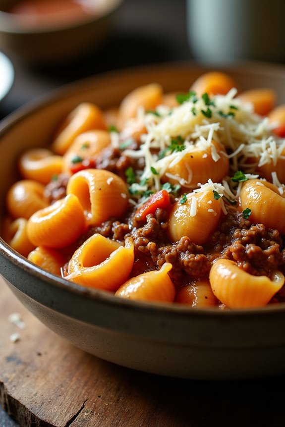 cozy creamy pasta shells