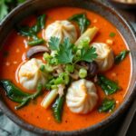 cozy curry dumpling soup