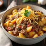 creamy beef and shells
