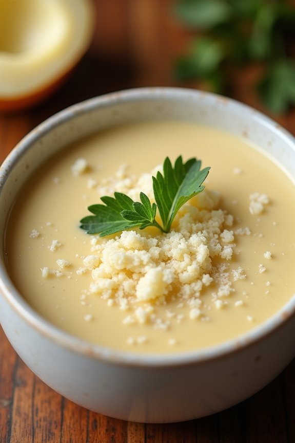 creamy cauliflower soup recipe