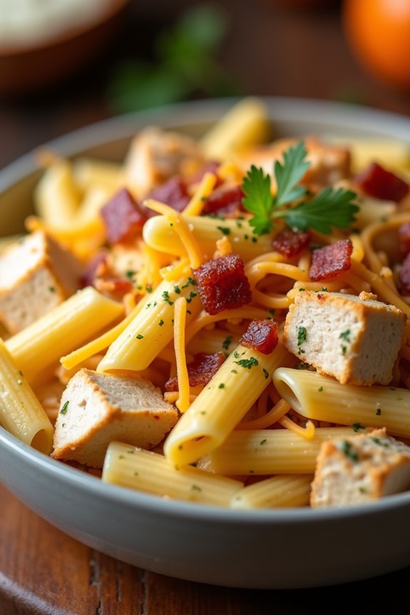 creamy crack chicken penne
