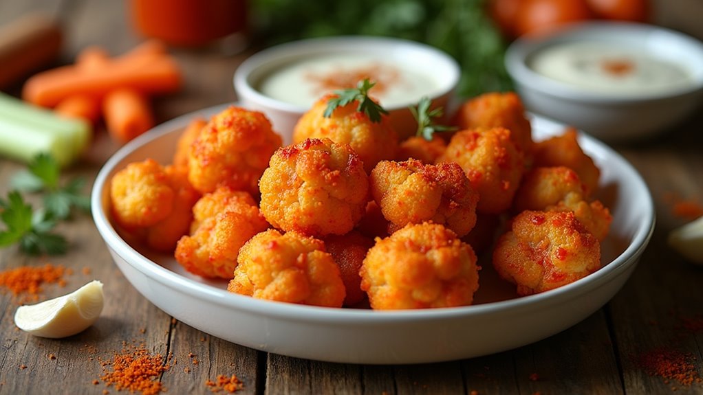 crispy spicy cauliflower bites