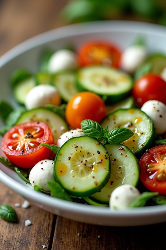 cucumber caprese salad recipe