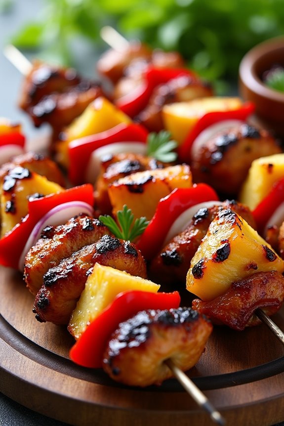 delicious bbq chicken kabobs