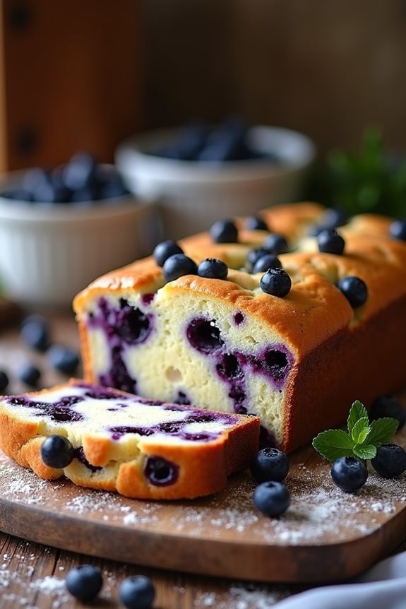 delicious blueberry cream cheese bread