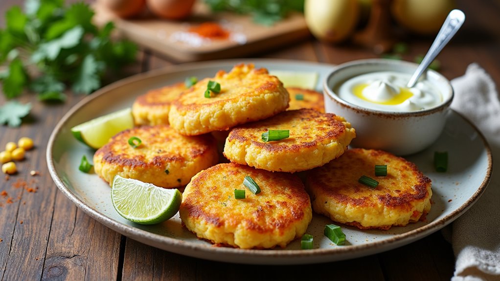 delicious cheesy corn fritters