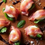 delicious mozzarella prosciutto bites