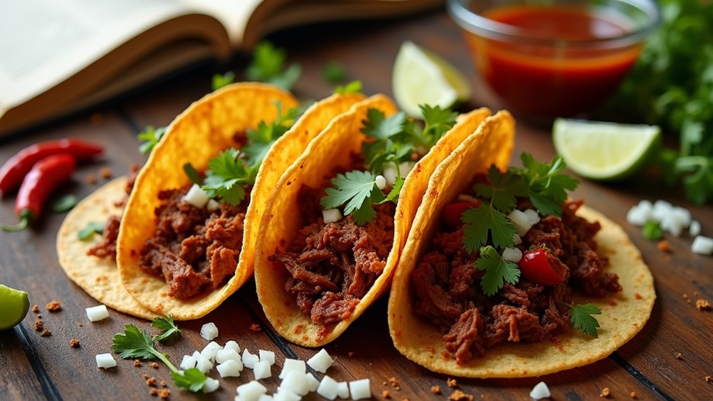 delicious slow cooked birria tacos