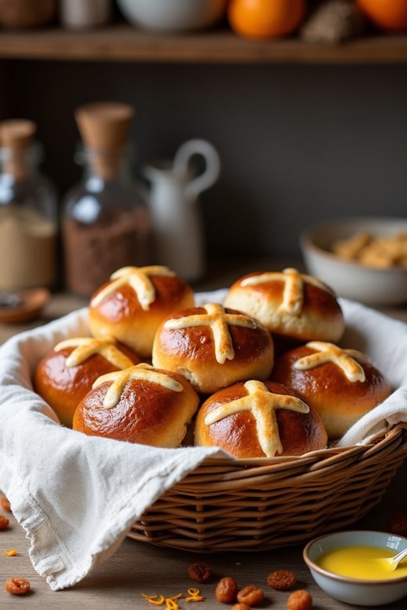 delightful hot cross buns