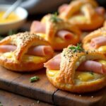 flaky ham cheese pastry