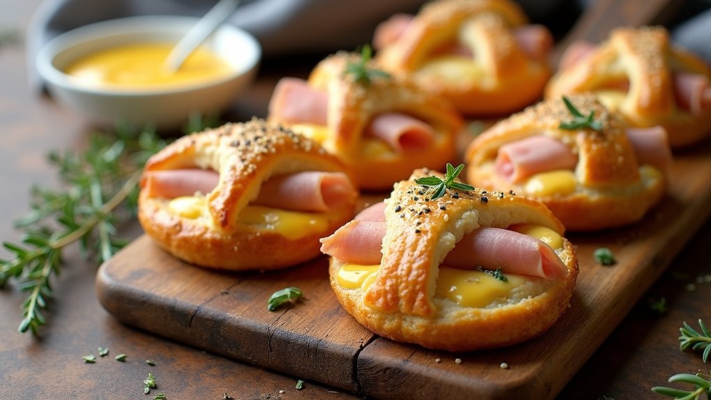 flaky ham cheese pastry