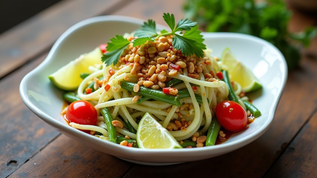 fresh green papaya salad