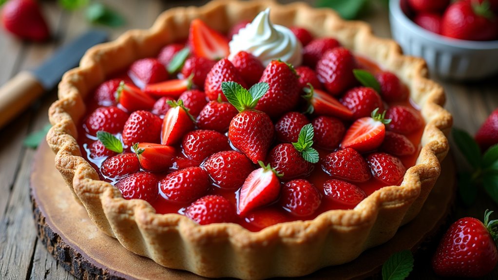 fresh strawberry pie delight