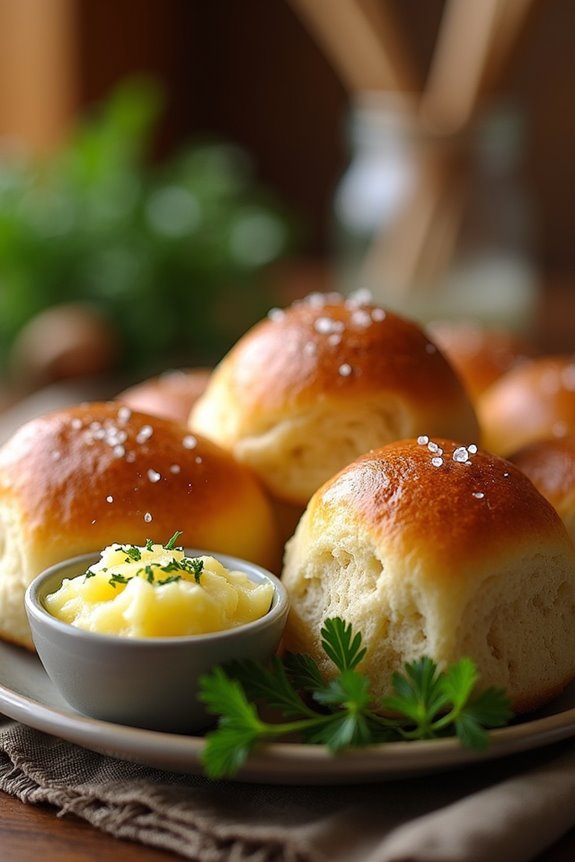 garlic butter dinner rolls
