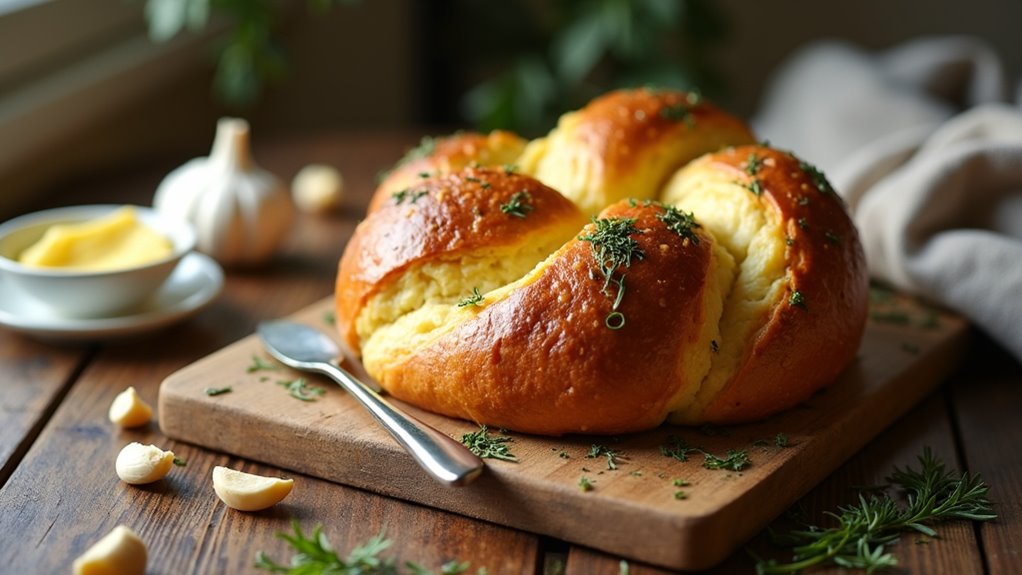 garlic herb cheddar bread