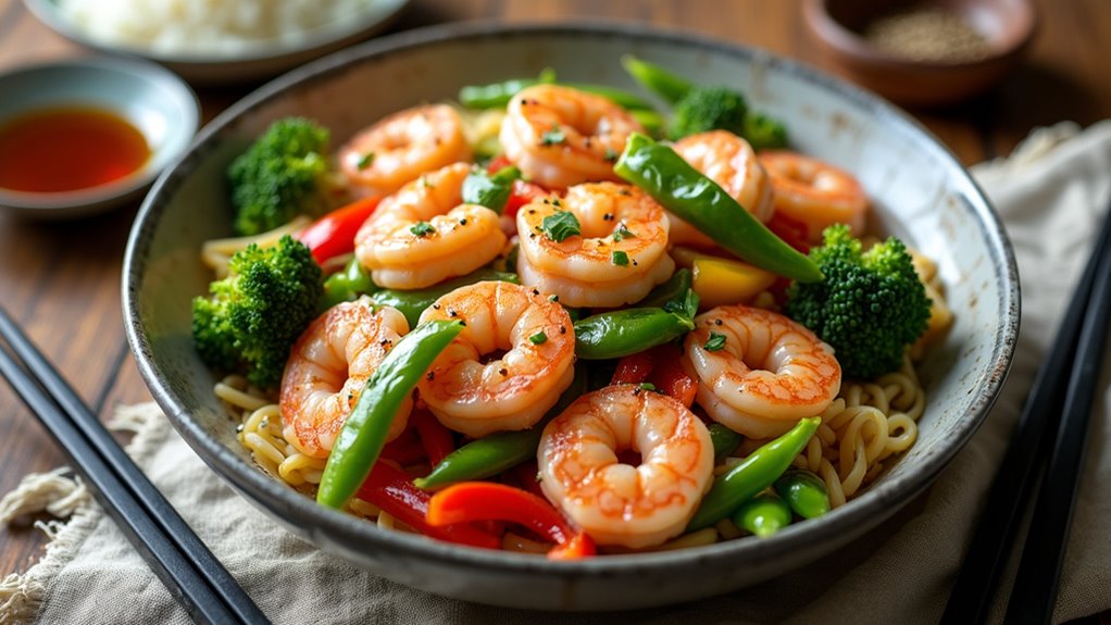 garlic shrimp stir fry