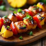 grilled pineapple chicken skewers