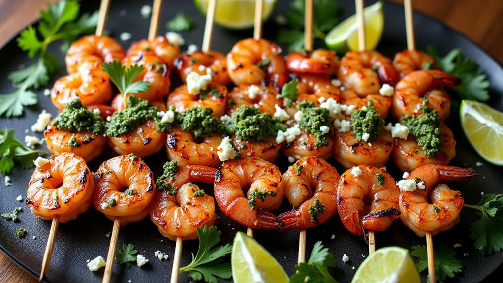 grilled shrimp with chimichurri
