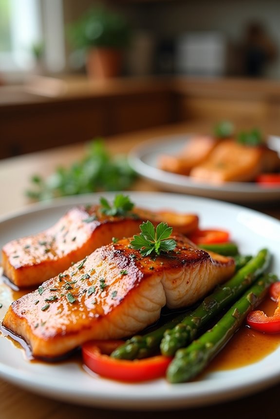 honey garlic salmon delight