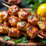 honey lemon chicken skewers
