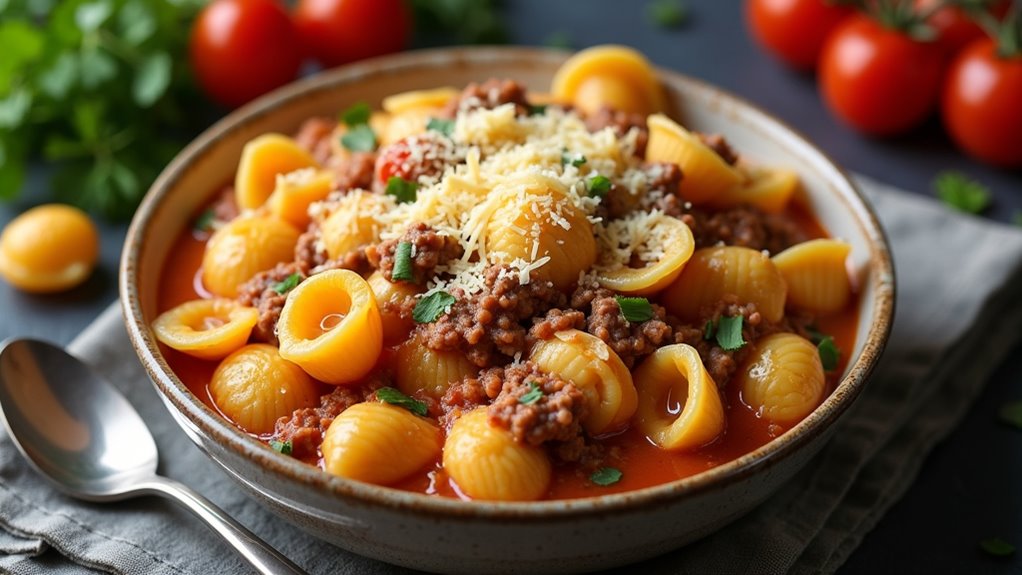 indulgent creamy pasta dish