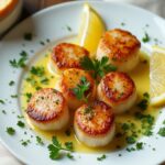 indulgent scallops with lemon