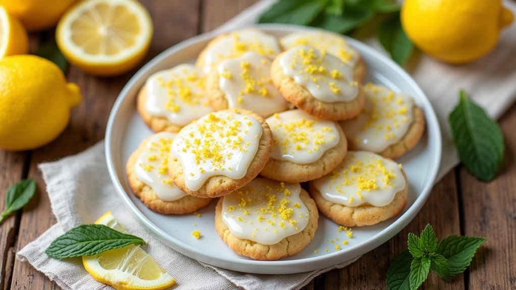 lemon flavored frosted cookie delight