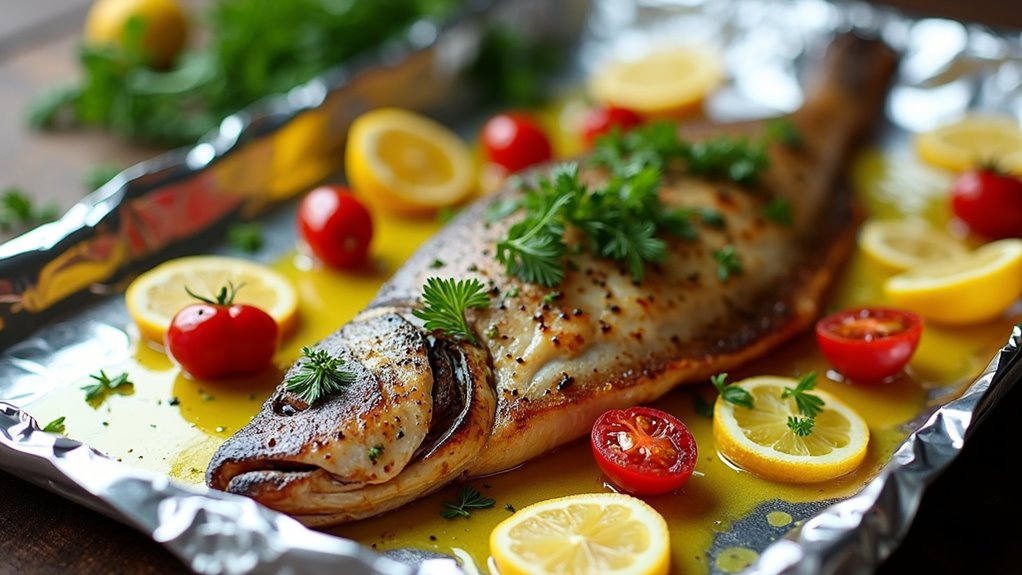mediterranean herb lemon branzino