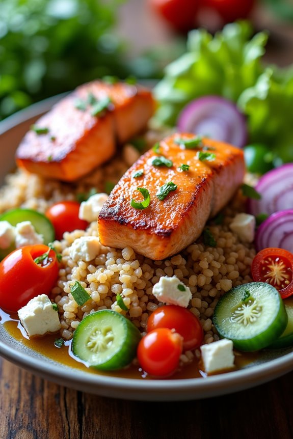 mediterranean salmon bowl recipe