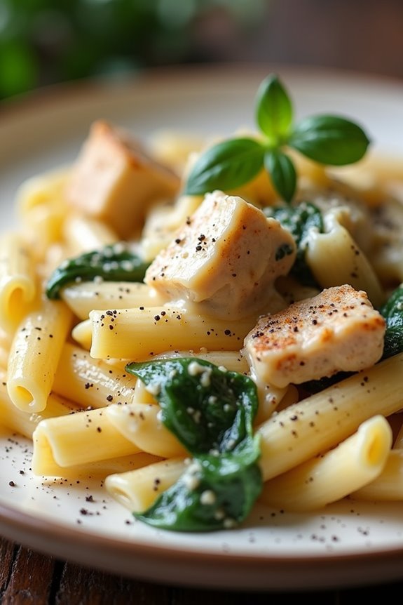 one pan garlic pasta