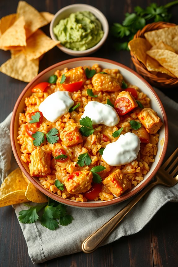 one pot queso chicken