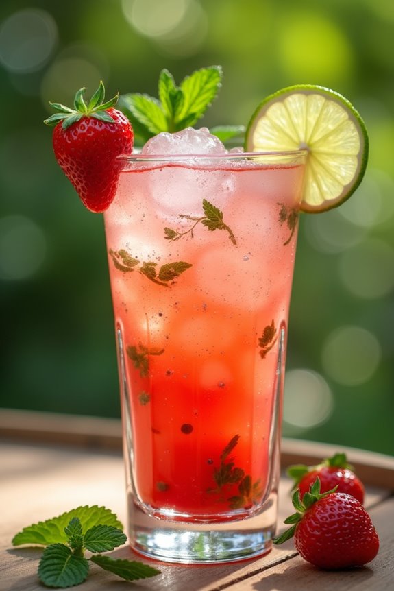 revitalizing strawberry lime smash