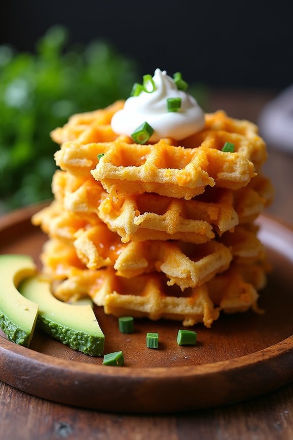 savory hashbrown chaffles recipe