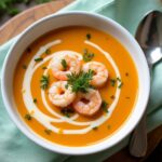 seafood bisque with crab and shrimp