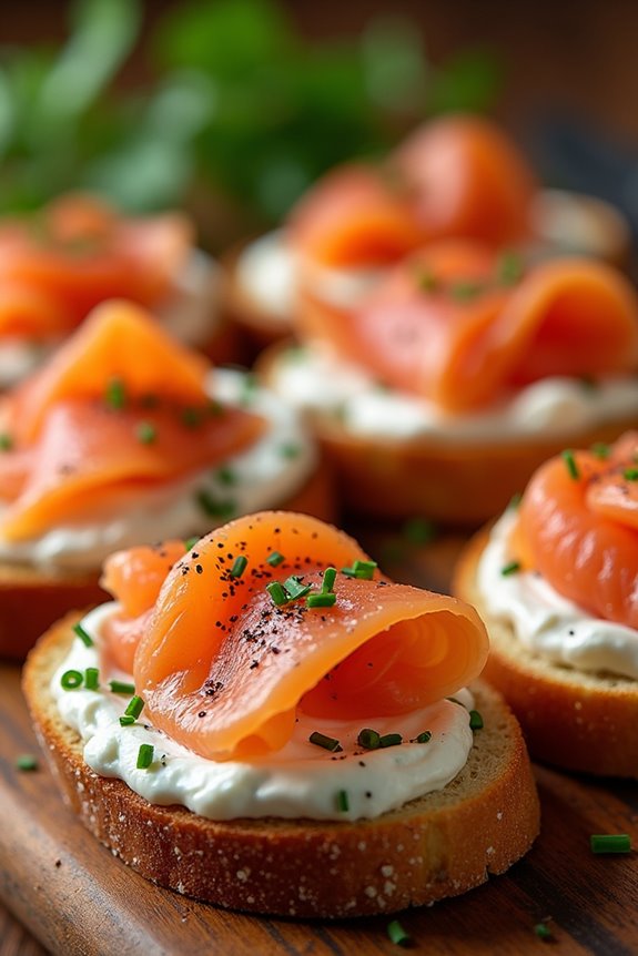smoked salmon crostini recipe