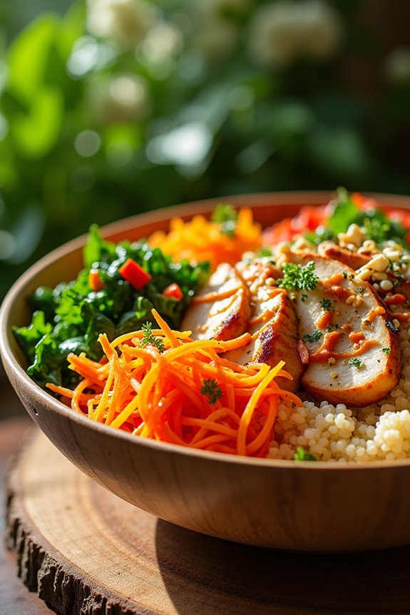 spicy harissa chicken salad