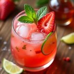 strawberry lime vodka cocktail